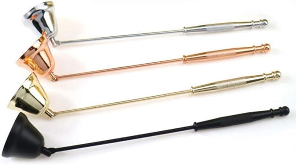 Gold Metal Candle Snuffer with Long Handle