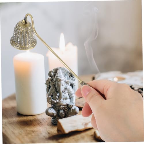 Happyyami Candle Snuffer with Rhinestones and Long Handle