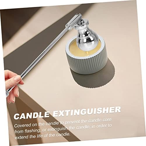 Iron Candle Snuffer with Long Handle for Safe Flame Extinguishing