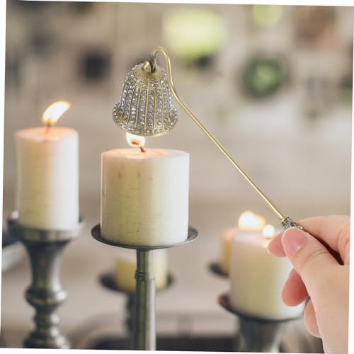 Happyyami Candle Snuffer with Rhinestones and Long Handle