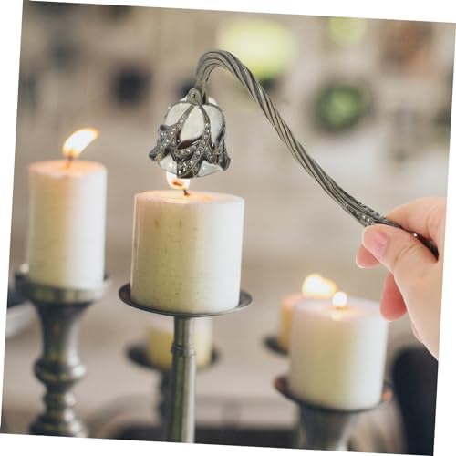 ERINGOGO Vintage Rhinestone Flower Candle Snuffer