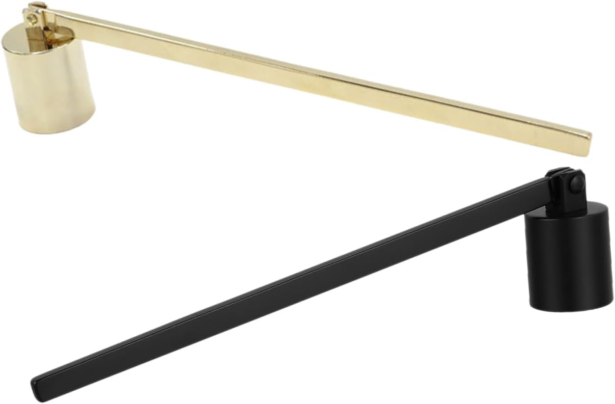 2 Pcs Stainless Steel Candle Snuffer with Ergonomic Grip