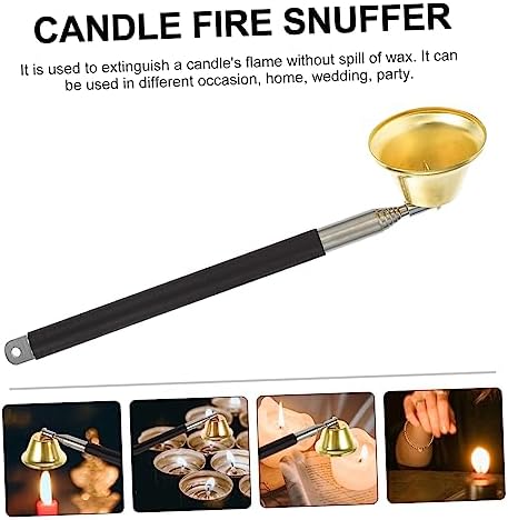 2pcs Retractable Candle Snuffer and Trimmer for Home Office Use