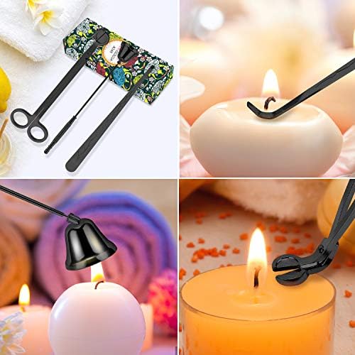 3 in 1 Candle Wick Trimmer Set - Dark Black