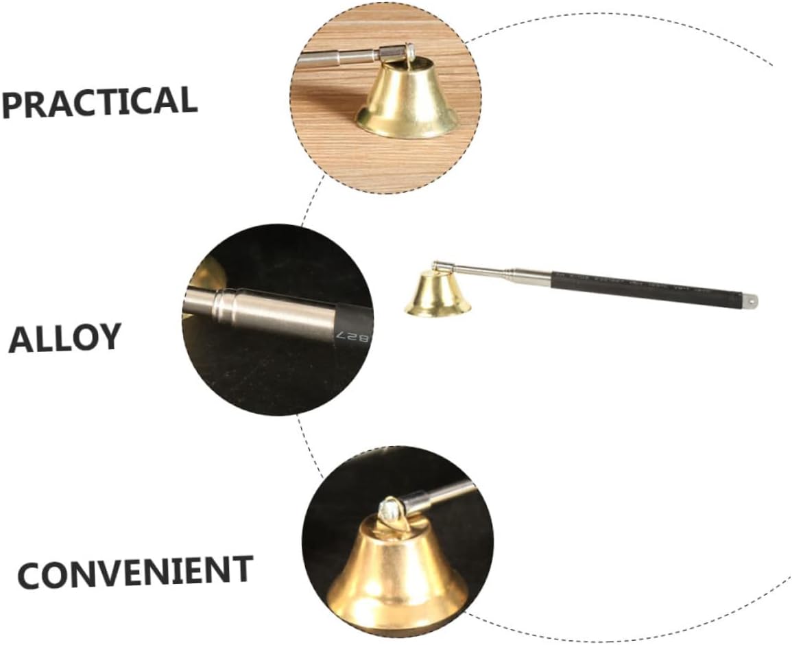 1 Piece Candle Snuffer with Long Flexible Alloy Handle
