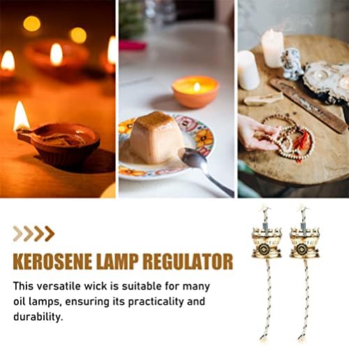 Yardwe 4Pcs Oil Lamp Wick Replacement Holder