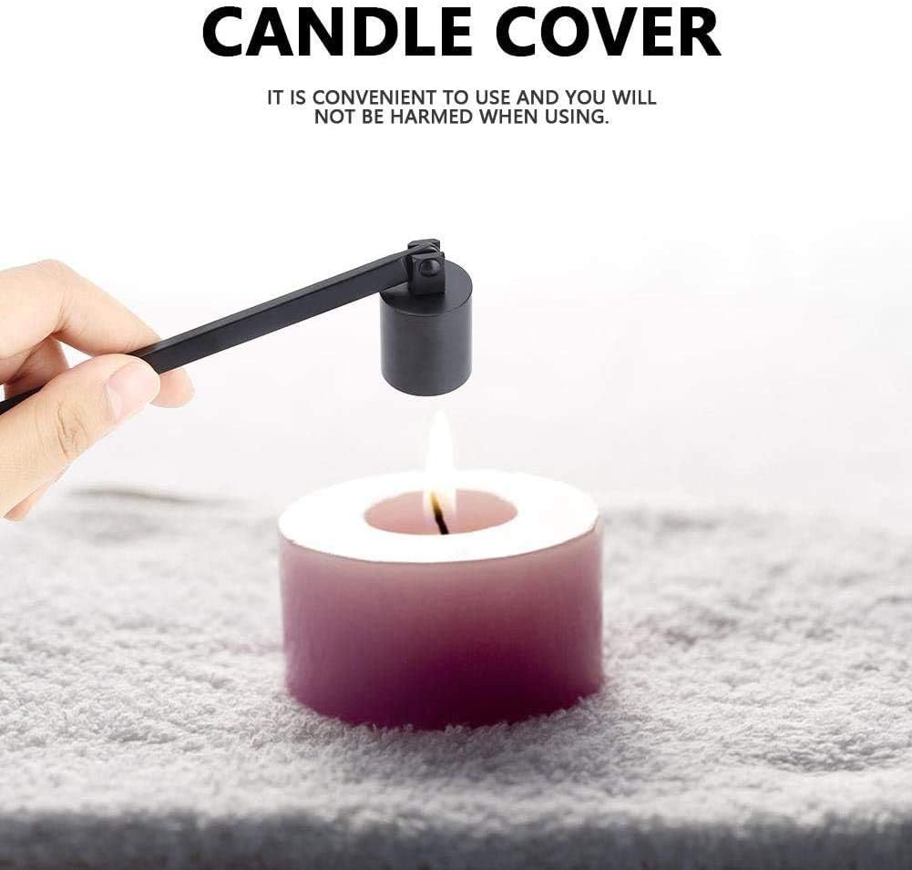 Elegant Black Candle Snuffer with Long Handle