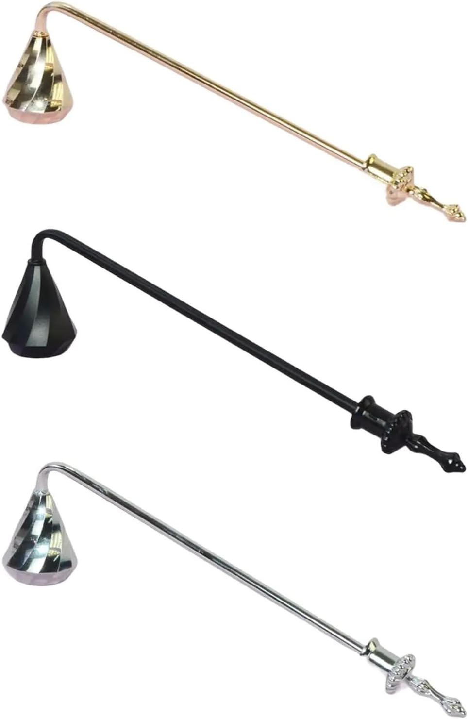 Golden Metal Candle Snuffer 2Pcs Set