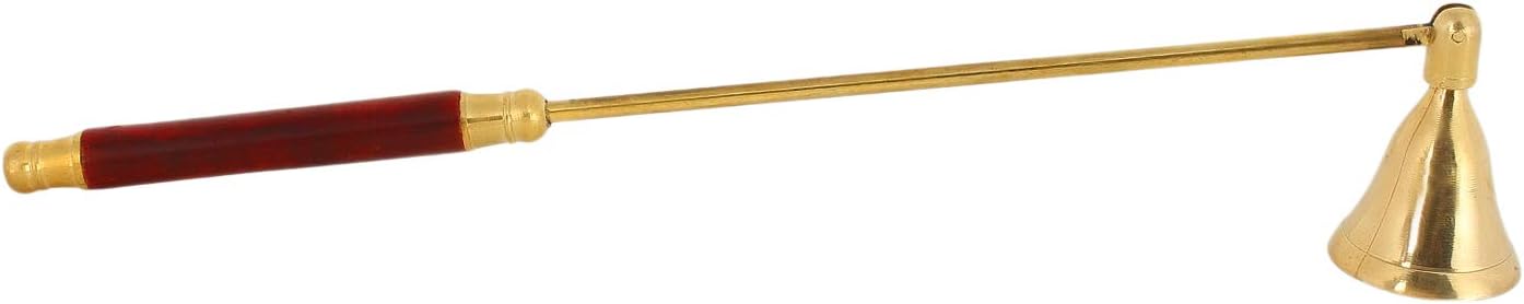 Brass Candle Snuffer with Wooden Handle 1