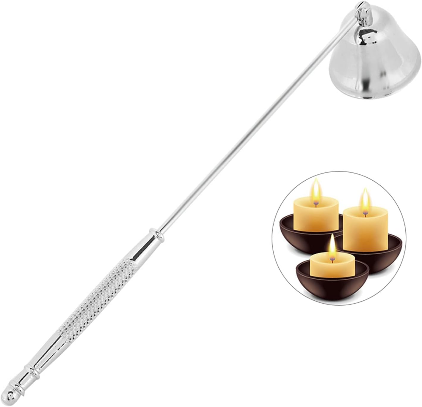 Fydun 1Pcs Fashion Stainless Steel Candle Snuffer Cover Wick Trimmer Set