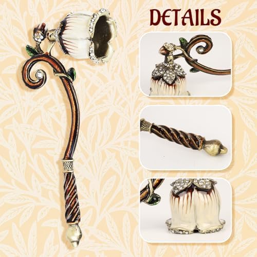 Elegant Royal-Style Candle Snuffer with Pearl Inlay