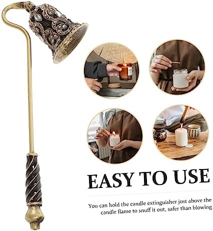 Zerodeko Flower Design Candle Snuffer with Long Handle