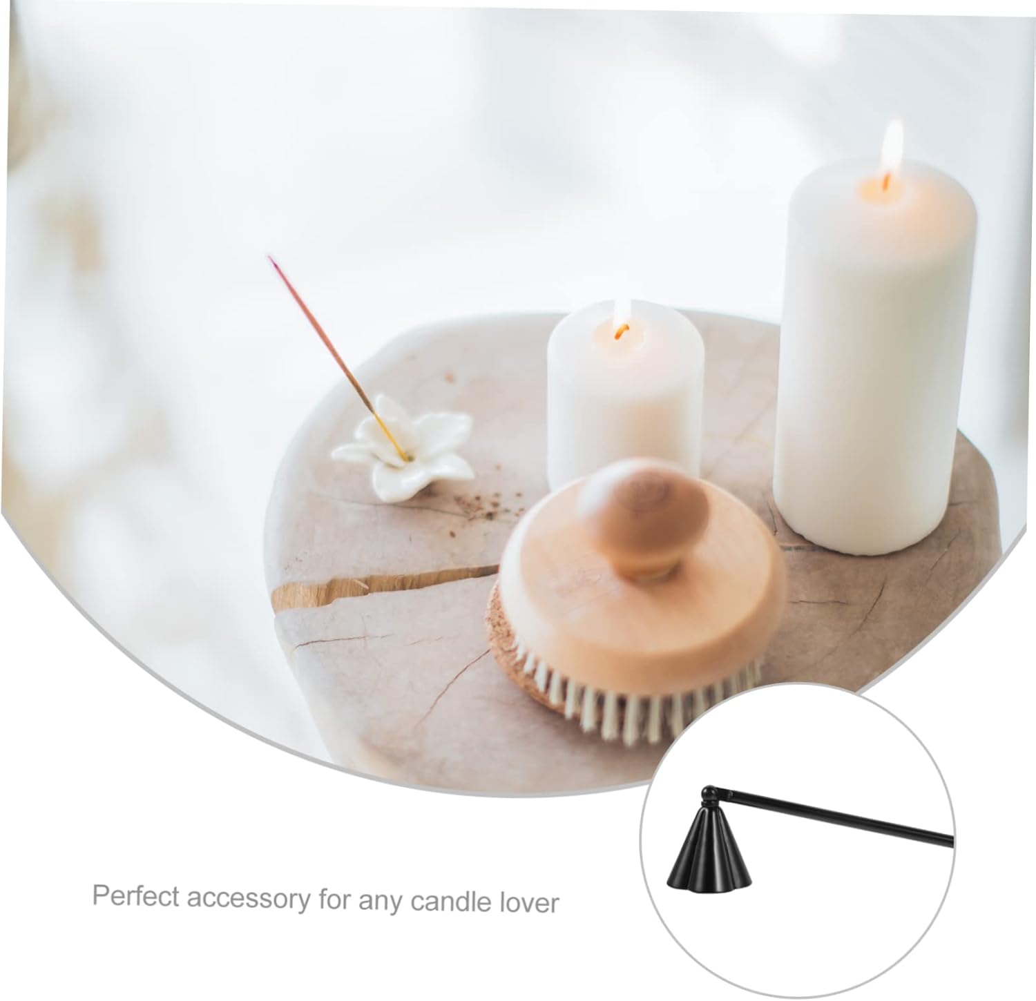 Unique Candle Snuffer Extinguisher Tool Stainless Steel Elegant Design Party Accessory
