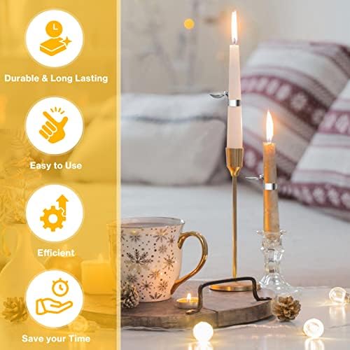 LILANGLI Automatic Candle Snuffer Set 8 Pcs Silver