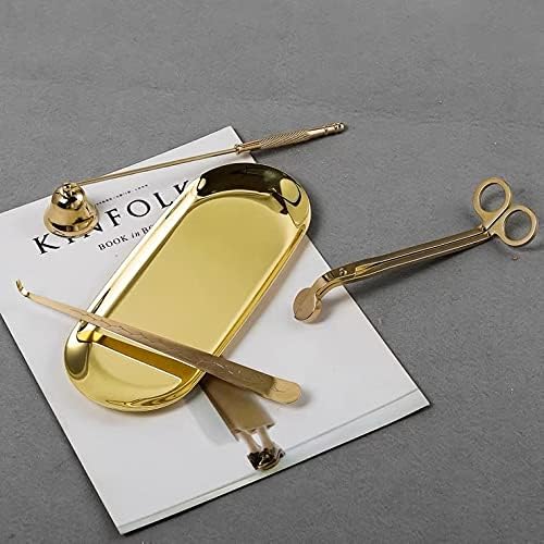 MUXSAM 4 in 1 Candle Care Set with Gold Finish