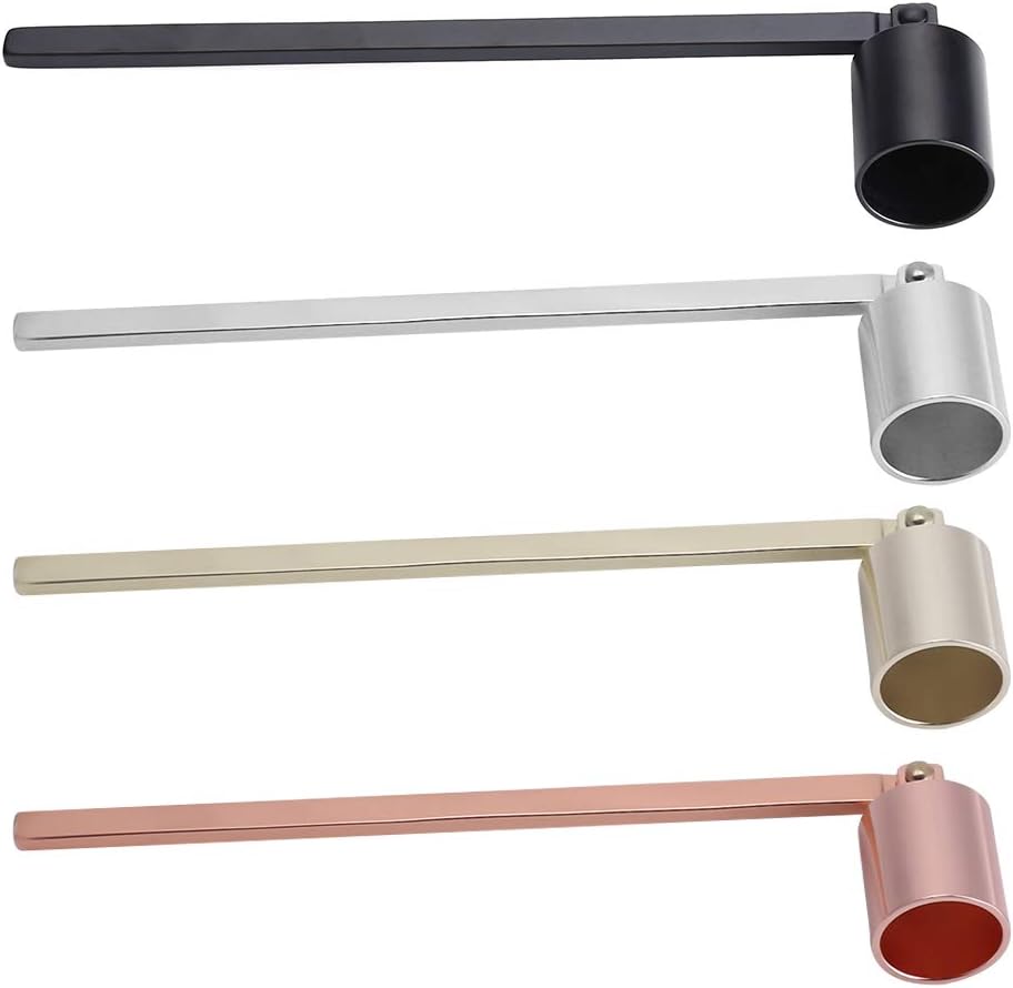 Elegant Black Candle Snuffer with Long Handle