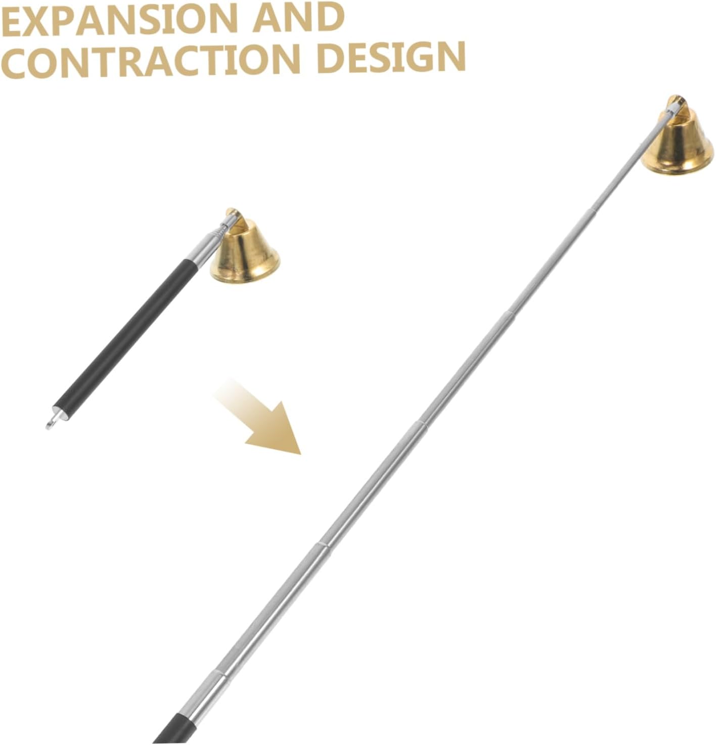 Stylish Candle Wick Snuffer with Long Reach for Easy Extinguishing