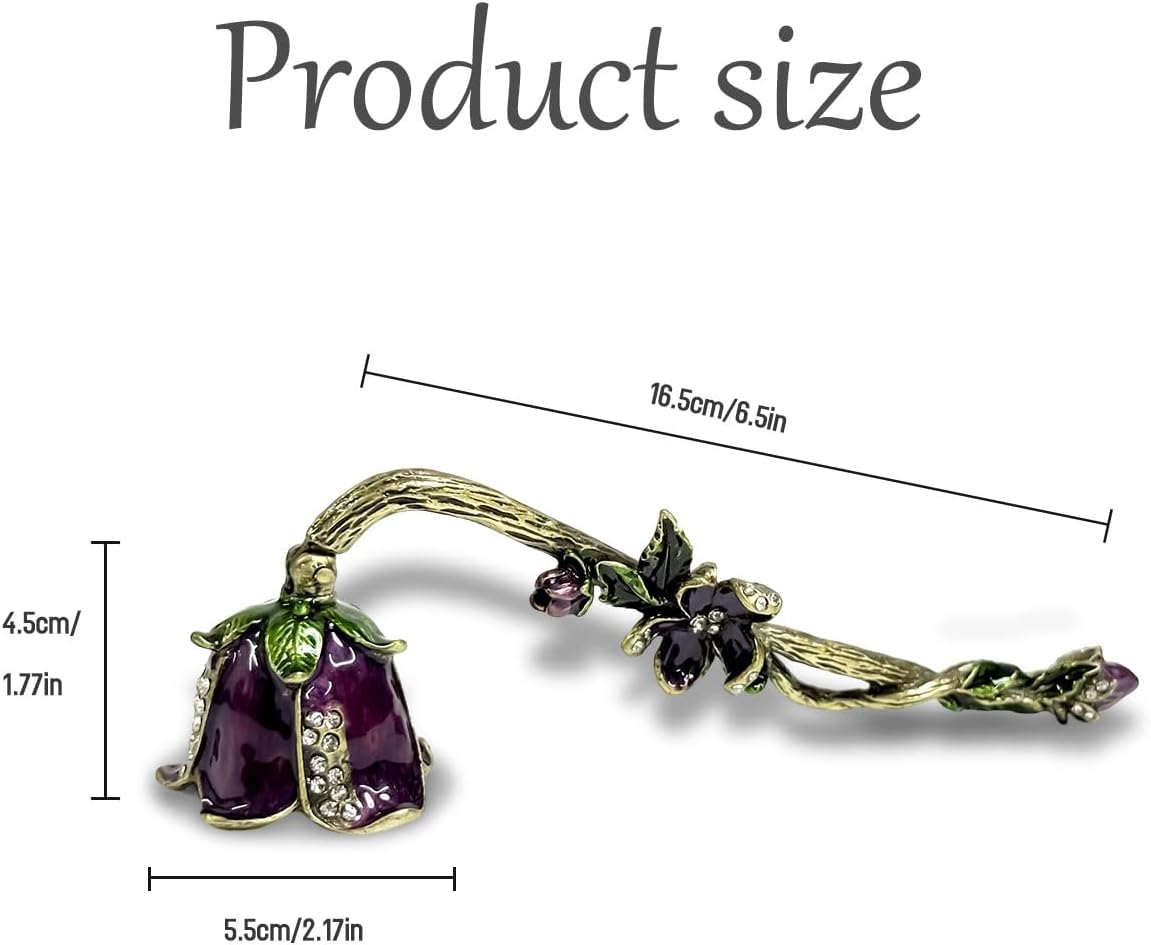 Vintage Candle Snuffer with Long Handle Purple