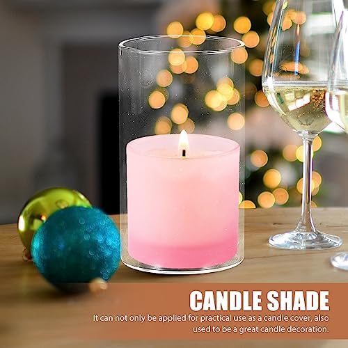 15PCS Clear Glass Candle Shade Holder Set