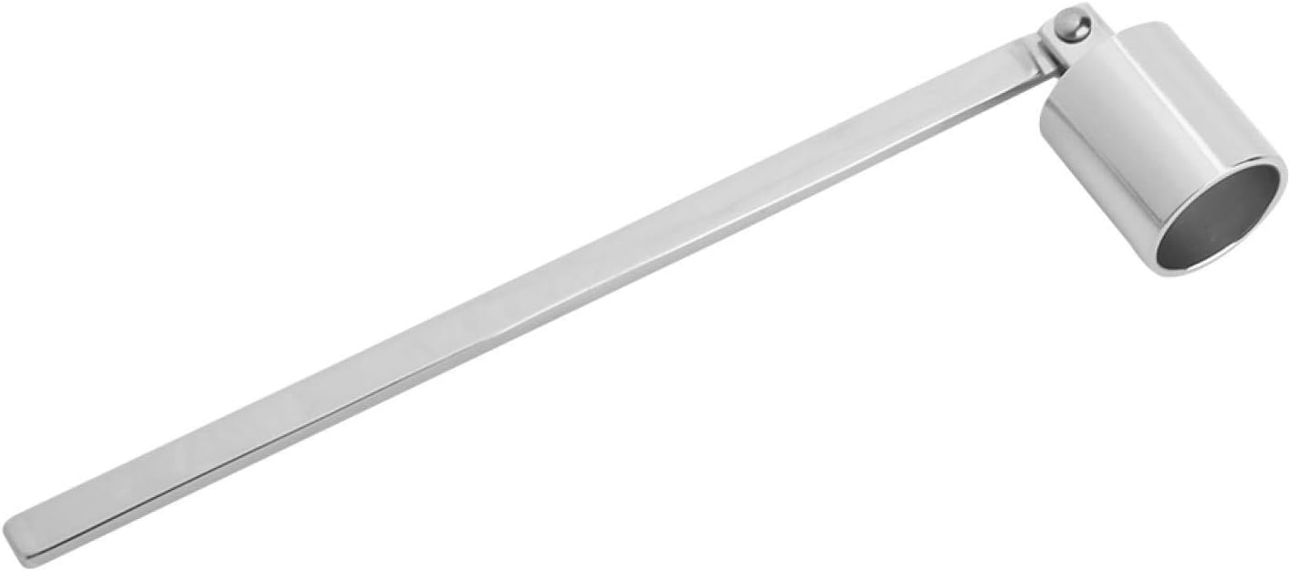 Cyrank Silver Candle Snuffer with Long Handle