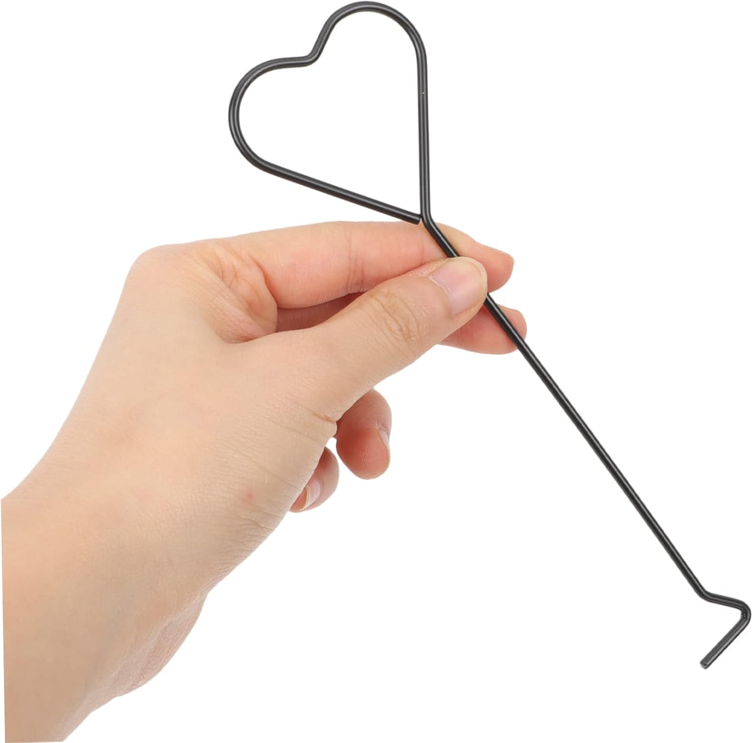 4pcs Iron Candle Wick Hook Set with Heart Design