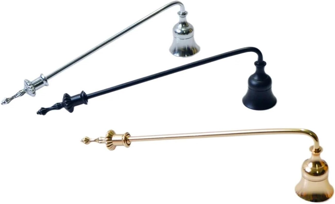 4Pcs Long Handle Metal Candle Snuffer Set Gold