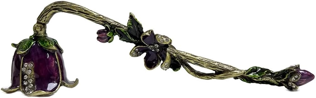 Vintage Candle Snuffer with Long Handle Purple