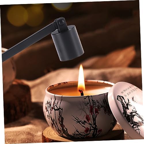 Stainless Steel Candle Snuffer with Wick Trimmer and High Reach Design