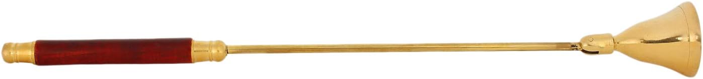Brass Candle Snuffer with Wooden Handle 1