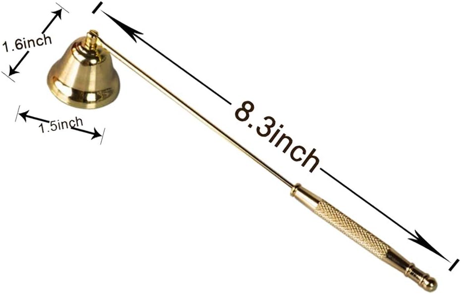 TimLin Gold Candle Snuffer - Long Handle Safety Accessory