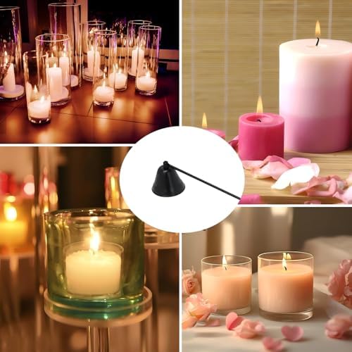 2PCS Candle Snuffer with Long Handle and Swivel Bell