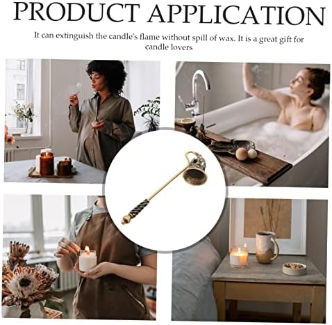 ERINGOGO Flower Design Candle Snuffer with Rhinestones Portable Extinguisher Tool
