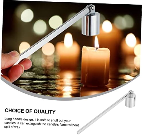 Elegant Stainless Steel Candle Snuffer with Handle