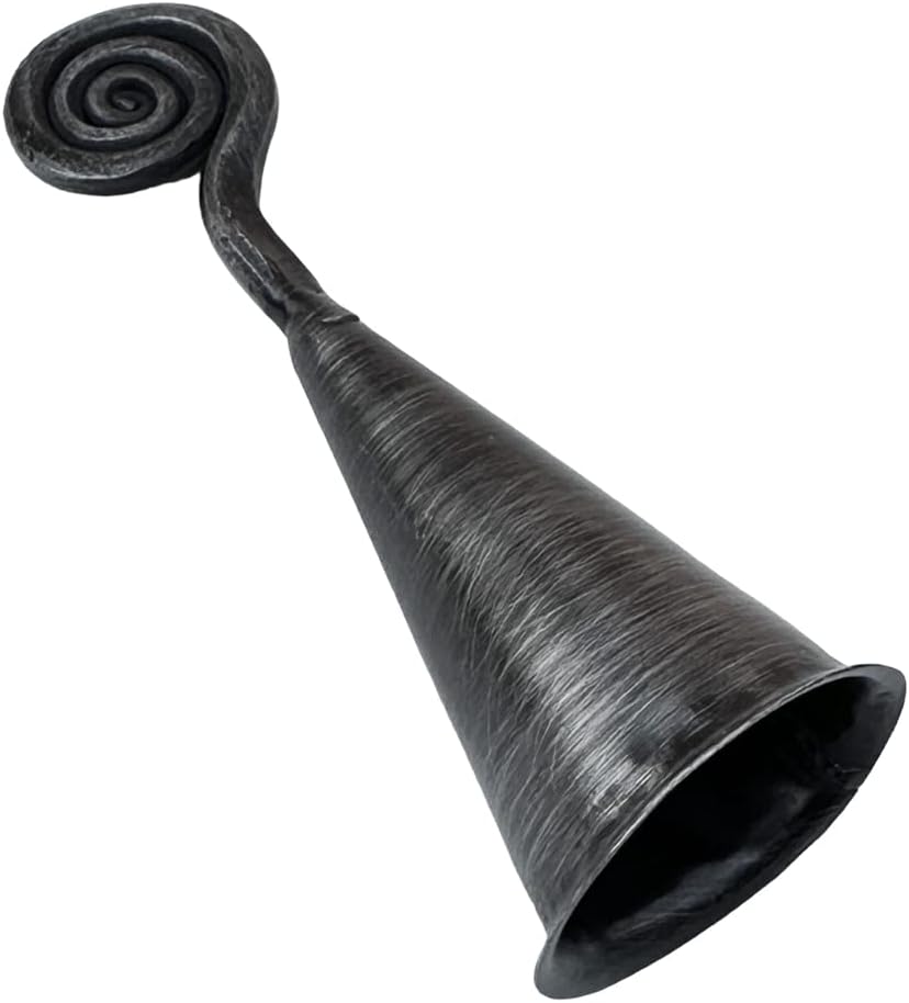 Hand Forged Iron Candle Snuffer with Rotating Bell