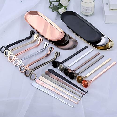 MUXSAM 4 in 1 Candle Care Accessory Set with Storage Tray
