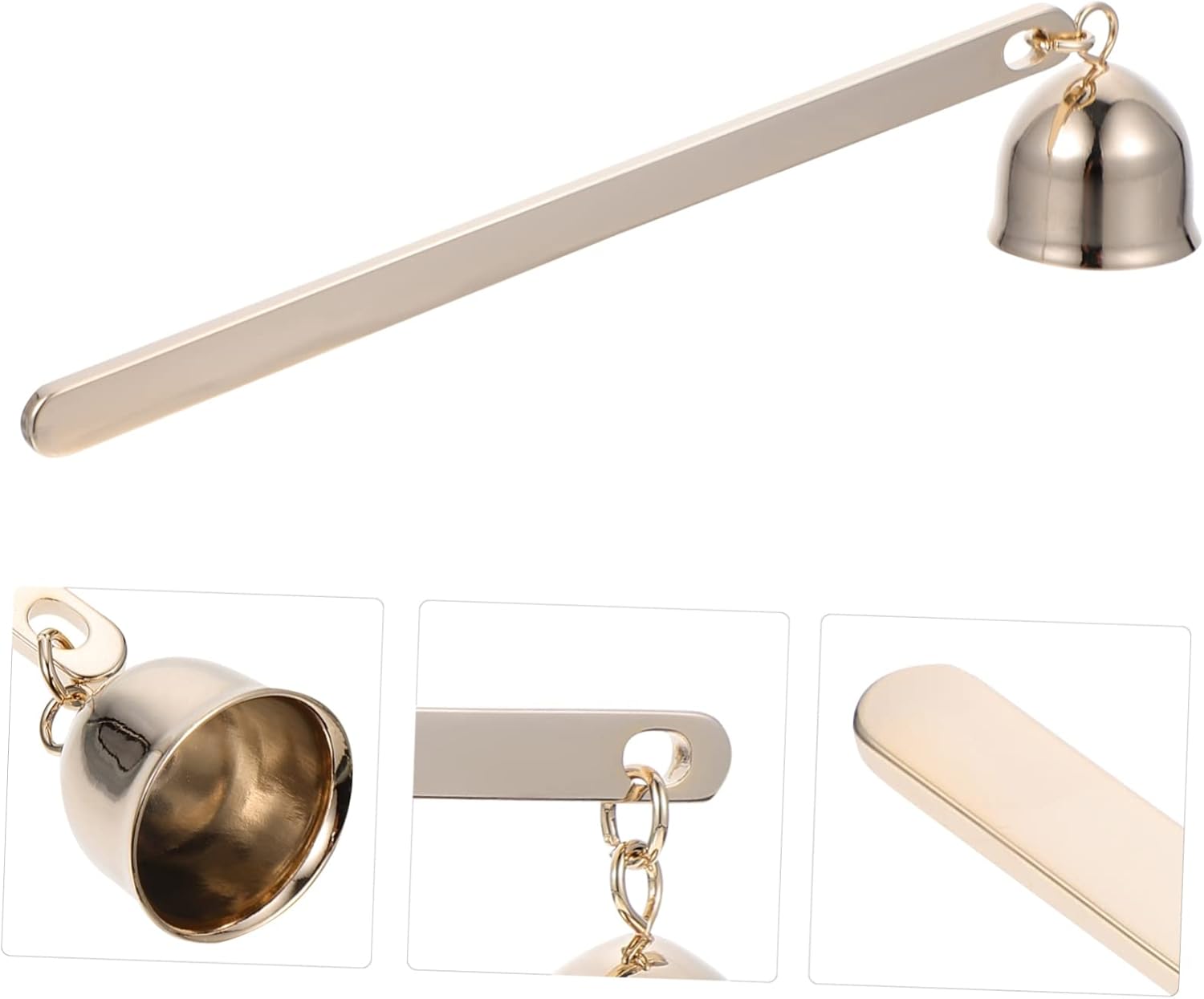 Elegant Long Handle Candle Snuffer Wick Extinguisher for Swedish Flames