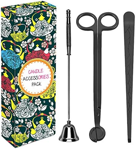 3 in 1 Candle Wick Trimmer Set - Dark Black