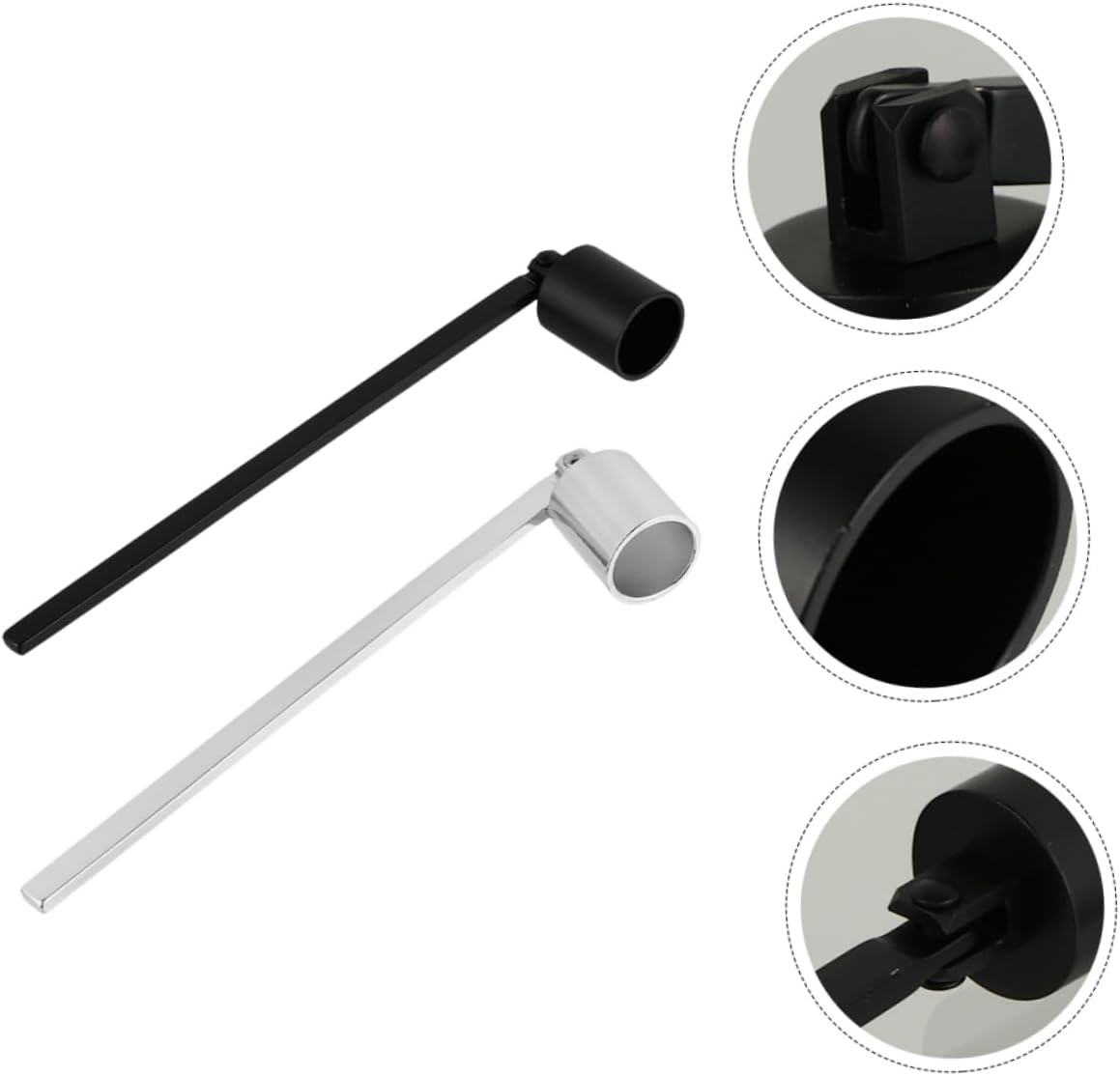 2pcs Elegant Candle Snuffer with Wick Protector for Home Wedding Parties