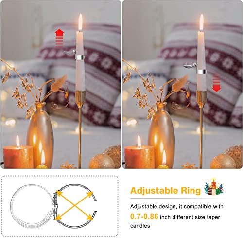 LILANGLI Automatic Candle Snuffer Set 8 Pcs Silver