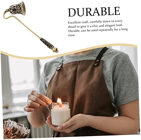 Zerodeko Flower Design Candle Snuffer with Long Handle