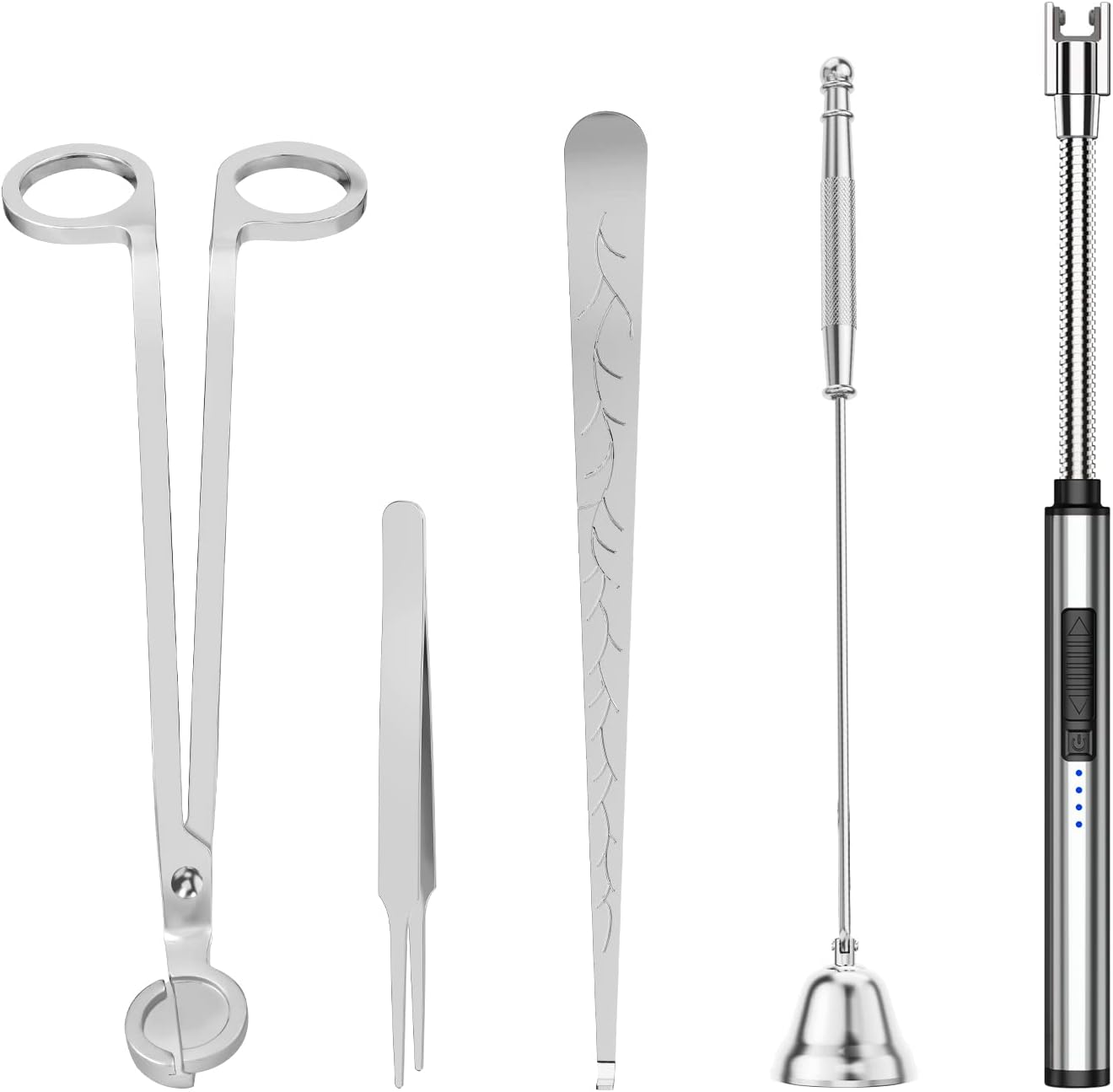 5 in 1 Candle Accessory Set with Electric Lighter