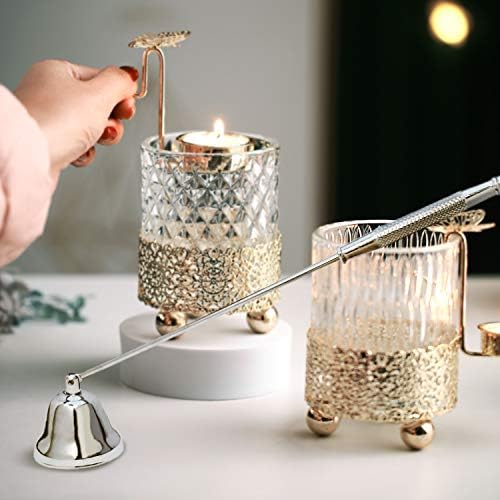 Premium Metal Candle Snuffer with Long Handle - Silver