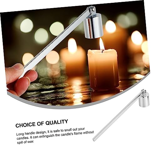 Happyyami Candle Snuffer with Long Handle and Ergonomic Design