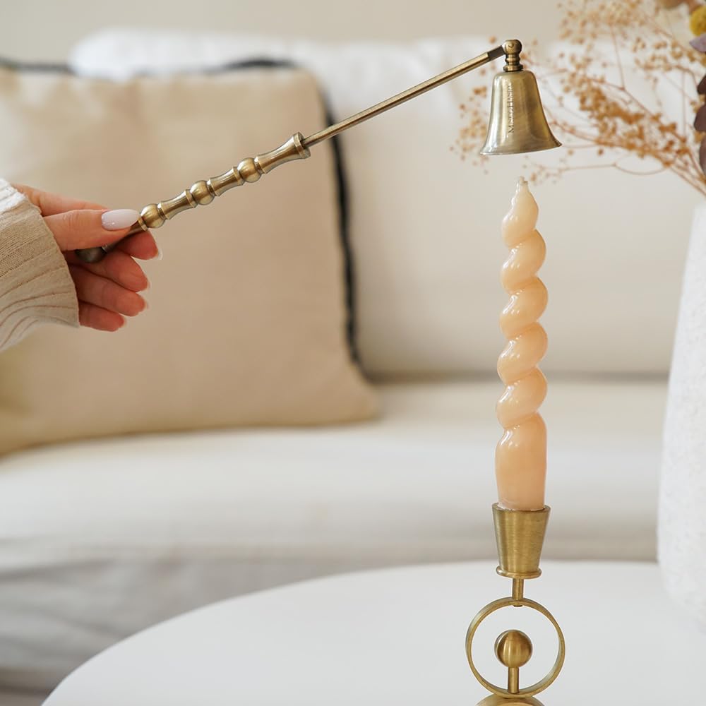 Luxury Brass Candle Snuffer - Antique Design