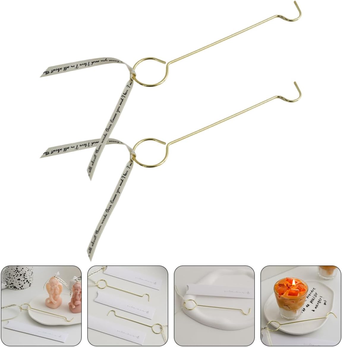 Zerodeko 2pcs Candle Snuffer Wick Dippers for Scented Candles and Aromatherapy