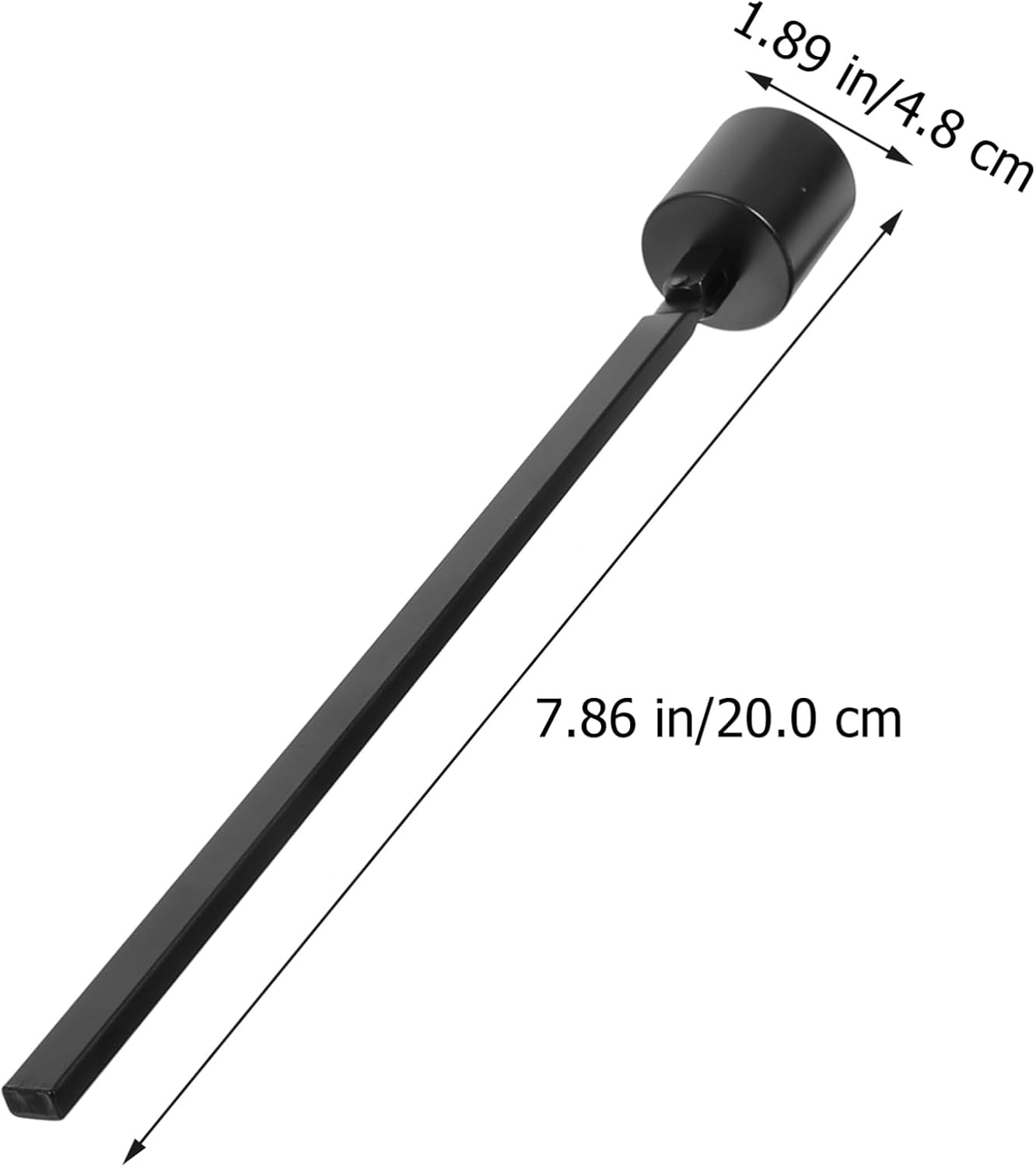 Elegant Iron Candle Snuffer for Home Weddings and Parties Black