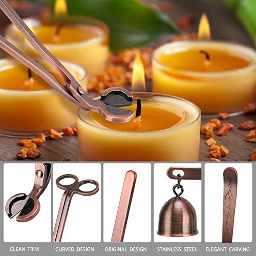 DANGSHAN 3 in 1 Candle Accessory Set - Wick Trimmer Cutter Snuffer