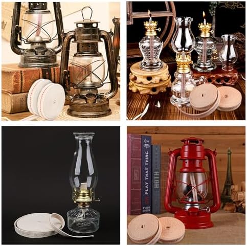 TopHomer Cotton Oil Lamp Wick 3937in Length