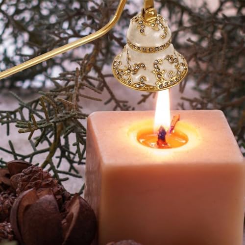 GUDVES Candle Snuffer Decorative Metal Tool - White