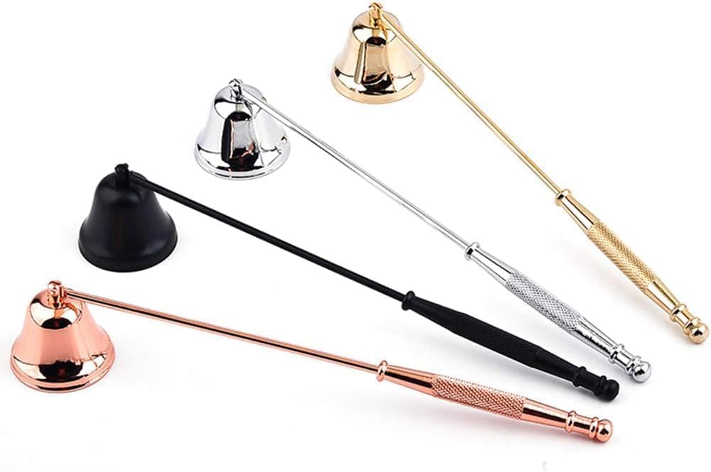 Gold Metal Candle Snuffer with Long Handle